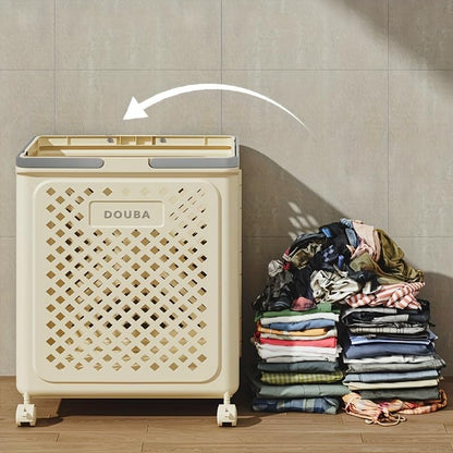 Large Capacity Movable Folding laundry Basket