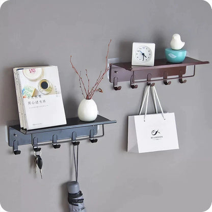 Wall Mount Iron Organizer with 5 hook