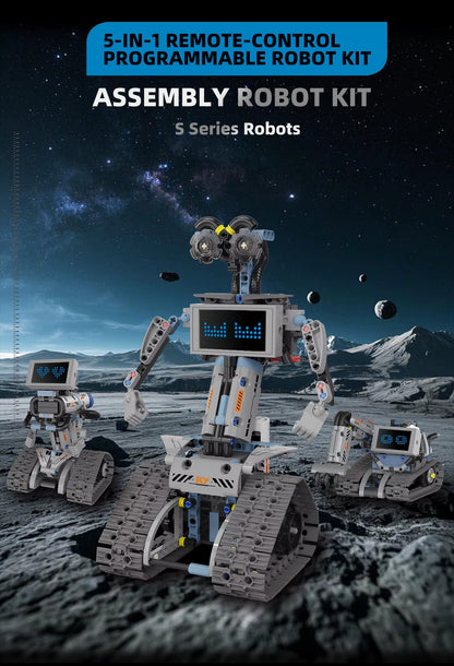🚀 Super Space Robot 5-in-1 Build & Play Set - Keep Kids Away from Mobiles