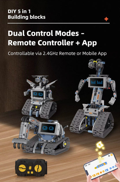 🚀 Super Space Robot 5-in-1 Build & Play Set - Keep Kids Away from Mobiles